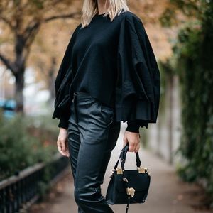 H&M sweater with pleated sleeves